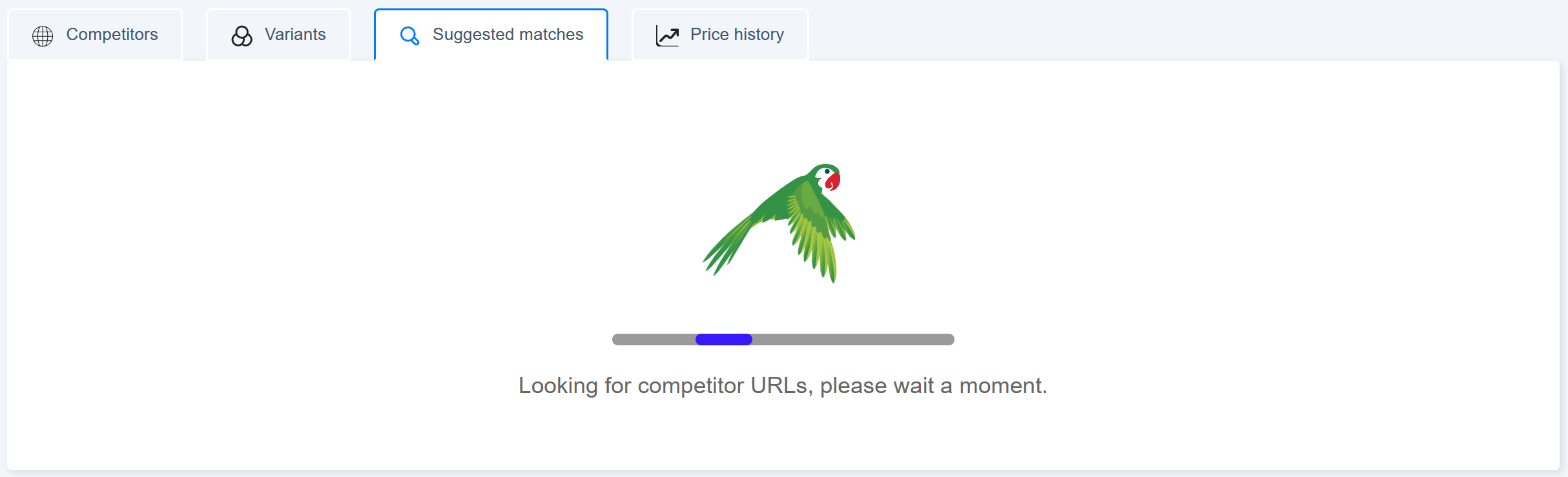 Product page redesign: tabs for competitors, variants, and Search Discovery