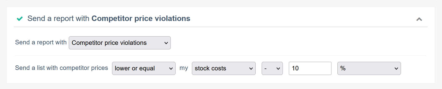Set the type of alert